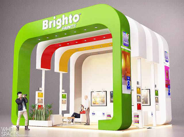 Brighto Paints exhibition stalls qatar